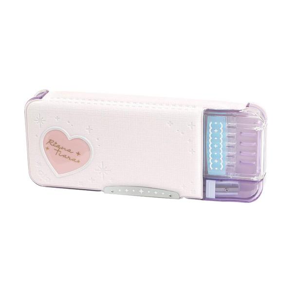 他サイト： ソニック　えんぴつチェック両面筆入　Ｗシート補強　うかサポ　リアナティアラ（ピンク）の商品画像