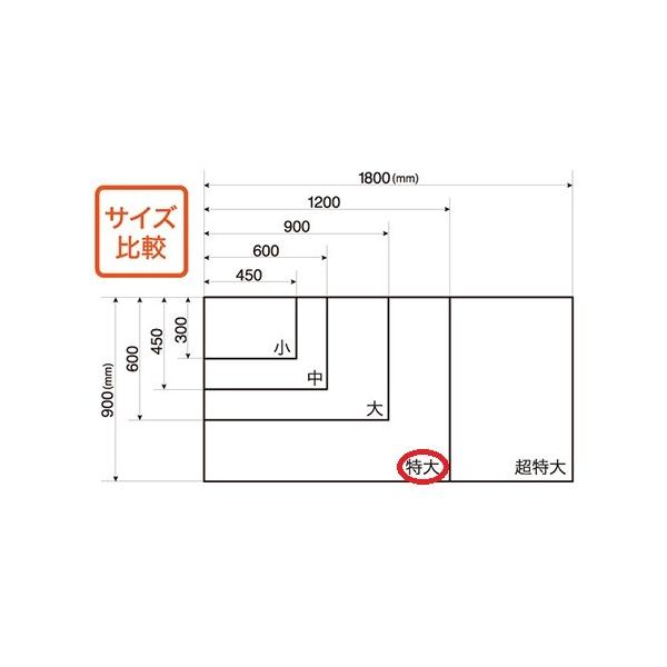 ●マグエックス　吸着ホワイトボードシート 学校 オフィス 持ち運びやすい　特大（ホワイト）