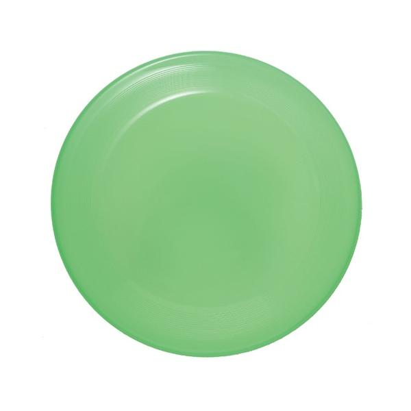 ●品番:021977●入数:１個●日中の太陽光や蛍光灯の光を吸収して、夜や暗い場所でふんわり光るフライングディスクです。●屋内はもちろん、発光するので視認性も良く、夜の公園やキャンプなど屋外でも幅広く活躍します。●軽量で投げやすく、お子さま...