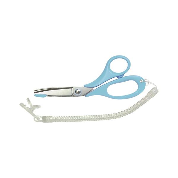 ●品番:MS1-145B●入数:１丁●「非粘着刃」「曲線刃」「アーチ刃」の３機能を備えたナース用はさみ。●のりやテープなどを切ってもベタベタしない「非粘着刃」、刃先でも軽い力で切れる「曲線刃」、厚手のものも切りやすい「アーチ刃」の３Ｆ（機能...