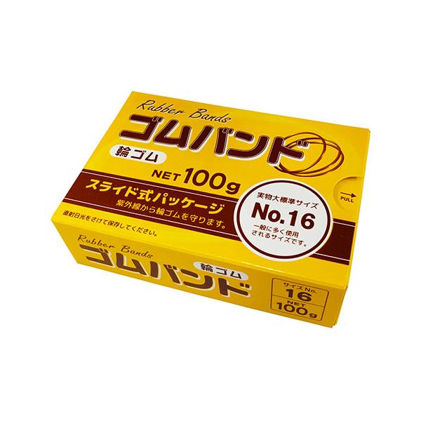 ●品番:109991170●入数:１箱●スライド式パッケージなので紫外線に弱い輪ゴムを直射日光から守ります。●取り出し口から輪ゴムがこぼれることもありません。