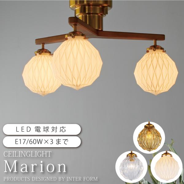 シーリングライト おしゃれ led電球対応 照明器 リビング 木 INTERFORM Marion マリオン LT-4191 爆買