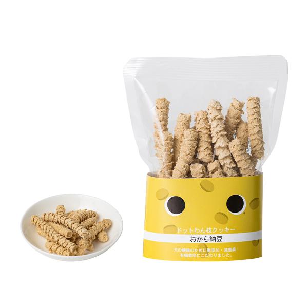 ドッグフード 犬 おやつ 無添加 国産 ドットわん 枝クッキー おから 納豆 ドットわん ビスケット クッキー おから納豆  全犬種 全年齢対応