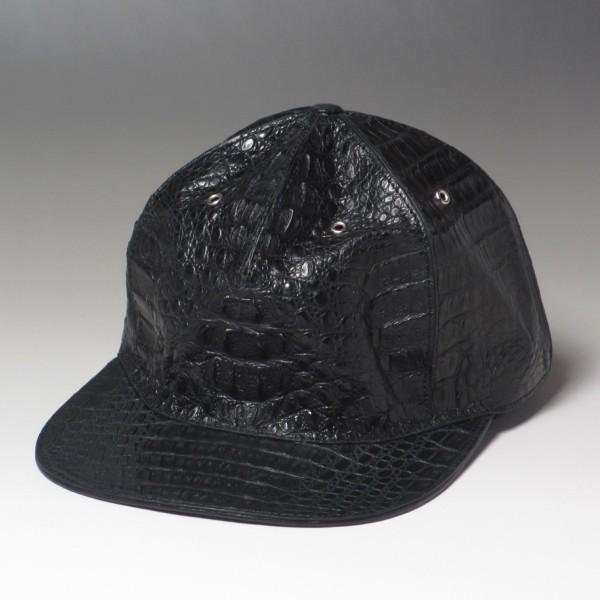 厳つい印象 本革 カイマンクロコ 帽子 ブラック 男女兼用 キャップ 黒 4901 ダブル アート 通販 Yahoo ショッピング
