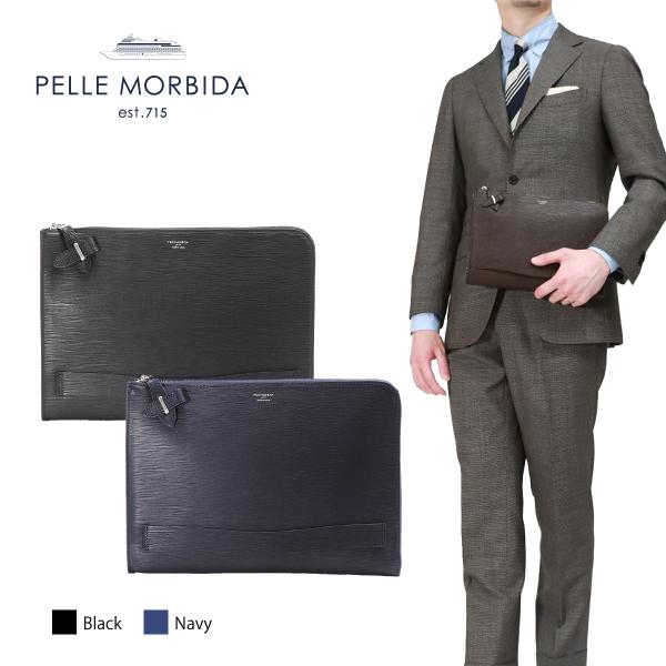 PELLE MORBIDA ペッレモルビダ 【美品】CA205 CAPITANO クラッチバッグ PELLE MORBIDA（ペッレ モルビダ） クラッチバッグ メンズ Capitano