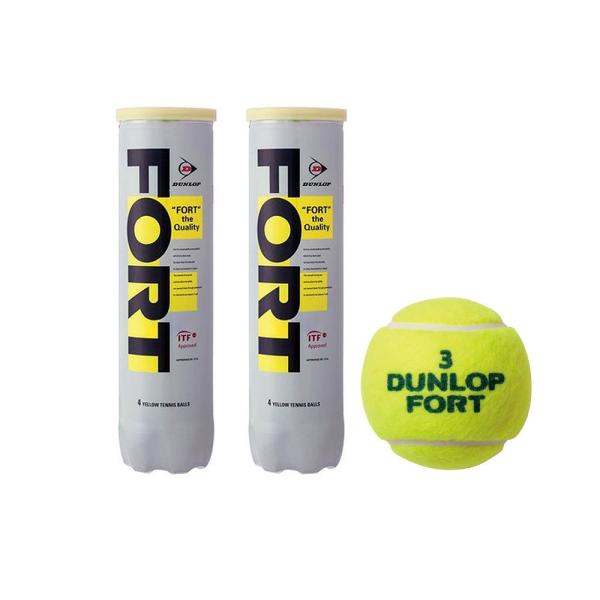 ダンロップ フォート（公認球） 硬式テニスボール 1箱120球（1缶4球入り 30缶） :dunlop-fort120:tennis ダブル ノット  - 通販