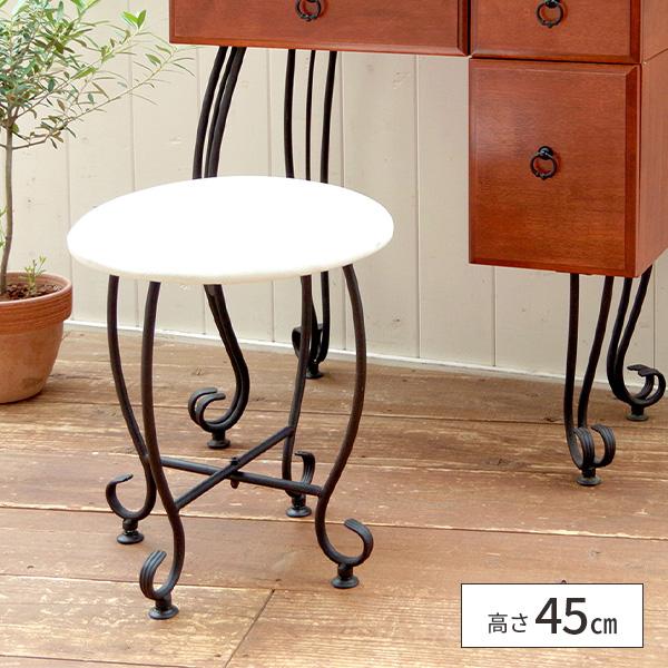 スツール 椅子 背もたれなし 丸椅子 白 おしゃれ イス 丸スツール 猫脚