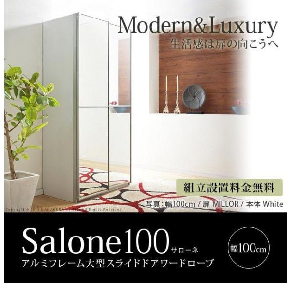 ワードローブ おしゃれ 引き戸 引き戸 アルミフレーム大型スライドドア 幅100cm 幅100cm クローゼット Dsmbi ベッド ベッド 布団 収納家具のダブル