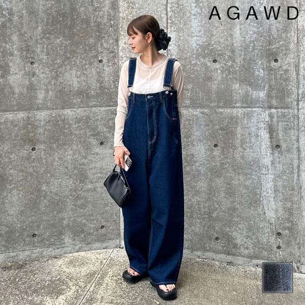 AGAWDのオーバーオール AGAWD アガウド ボトムス Denim All in one デニム