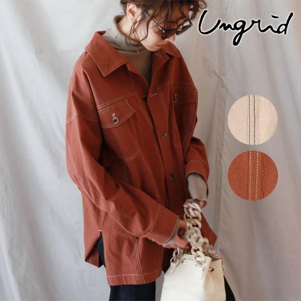 セール アングリッド Ungrid ステッチデザインブルゾン レディース アウター ブルゾン ジャケット シャツブルゾン ビッグサイズ オーバーサイズ バッグ ワンピースのダブルハート 通販 Yahoo ショッピング