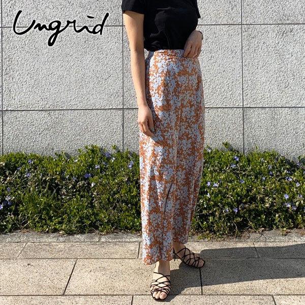 Sale アングリッド Ungrid 通販 フラワープリントフィットマキシスカート スカート 花柄 総柄 マキシ丈 ロング フレア カジュアル フォーマル 着まわし バッグ ワンピースのダブルハート 通販 Yahoo ショッピング