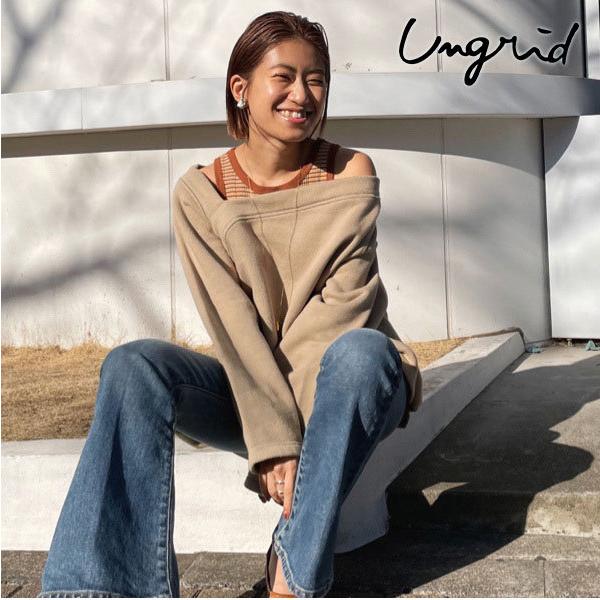 アングリッド Ungrid 21春夏 通販 デザインネックスウェット レディース トップス スウェット 長袖 シンプル オフショル ワンショル プルオーバー バッグ ワンピースのダブルハート 通販 Yahoo ショッピング