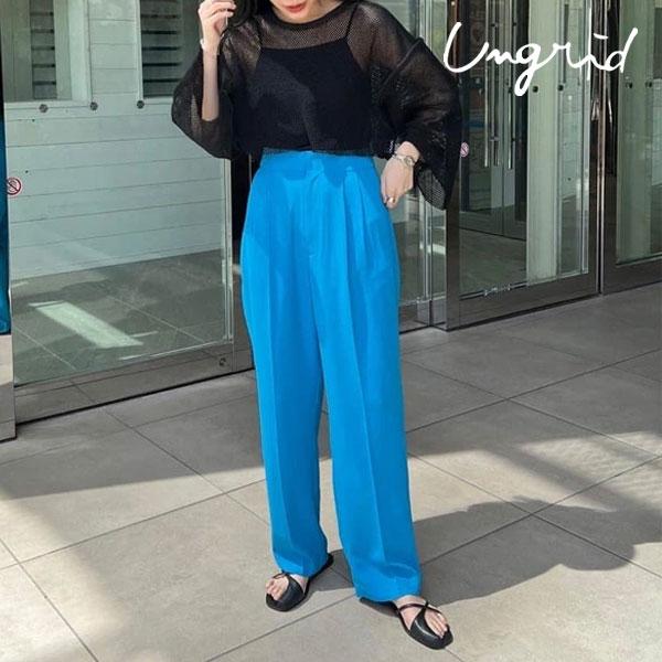 SALE アングリッド ungrid ハイウエストルーズテーパードパンツ