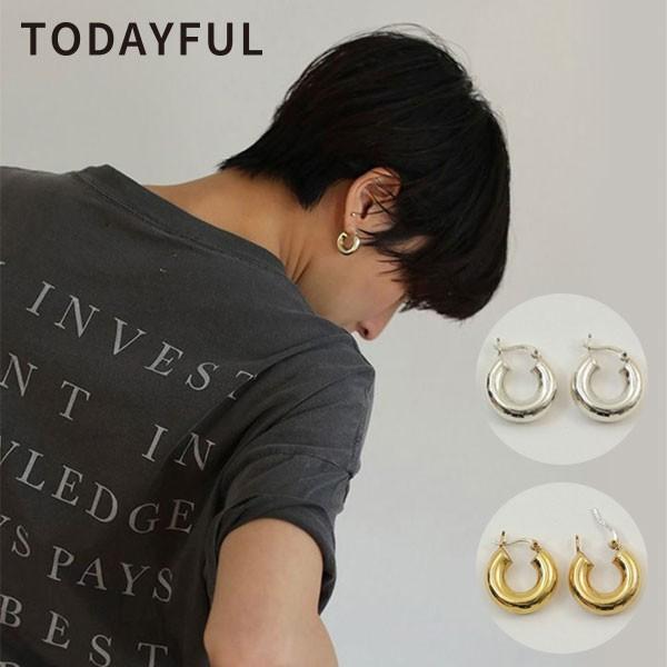 Todayful トゥデイフル 19春夏 Ring Hoop Pierce Silver925 リングフープピアス レディース アクセ アクセサリー ピアス フープピアス シルバー バッグ ワンピースのダブルハート 通販 Yahoo ショッピング