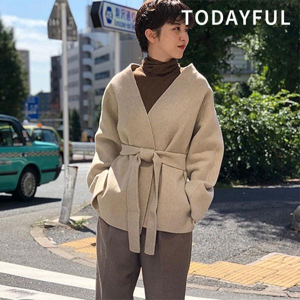 Todayful トゥデイフル 19秋冬 Wool Short Gown ウールショートガウン レディース アウター ガウン ショート丈 ウール混 ノーカラー 長袖 19秋冬 バッグ ワンピースのダブルハート 通販 Yahoo ショッピング