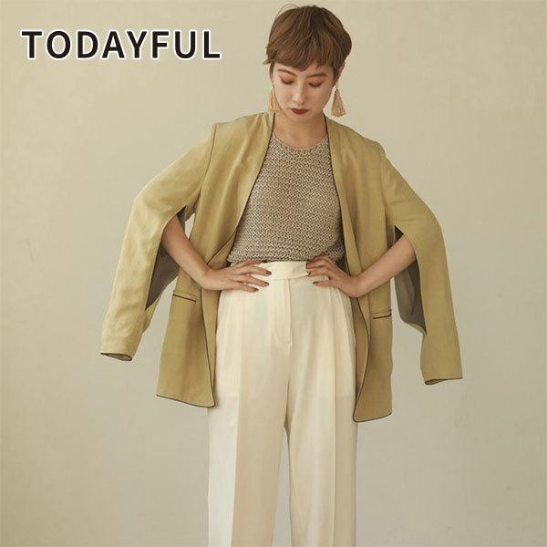Todayful トゥデイフル 晩夏初秋 Piping Linen Jacket パイピングリネンジャケット レディース アウター ジャケット 長袖 リネン 麻 カジュアル 12010108 バッグ ワンピースのダブルハート 通販 Yahoo ショッピング