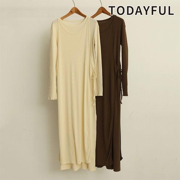 Todayful トゥデイフル 春夏 2月中旬予約 Cottonrib Layered Dress コットンリブレイヤードドレス レディース ワンピース ドレス リブ 長袖 ロング丈 バッグ ワンピースのダブルハート 通販 Yahoo ショッピング