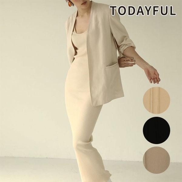 Todayful トゥデイフル 春夏 Seamless Rib Onepiece シームレスリブワンピース レディース ワンピース ノースリーブ ロングワンピ ロング丈 タイト バッグ ワンピースのダブルハート 通販 Yahoo ショッピング