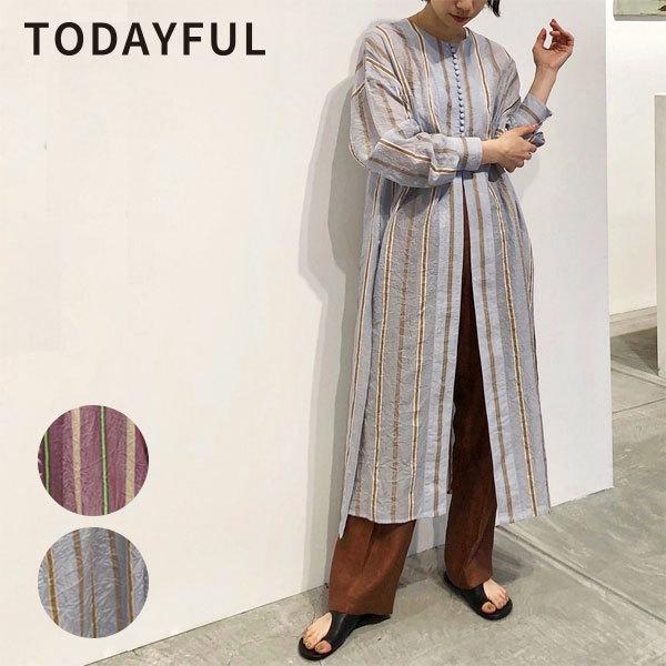 Sale Todayful トゥデイフル 春夏 Sheer Stripe Gown シアー ストライプ ガウン シャツガウン スリット レディース トップス ワンピース 羽織り ラベンダー バッグ ワンピースのダブルハート 通販 Yahoo ショッピング