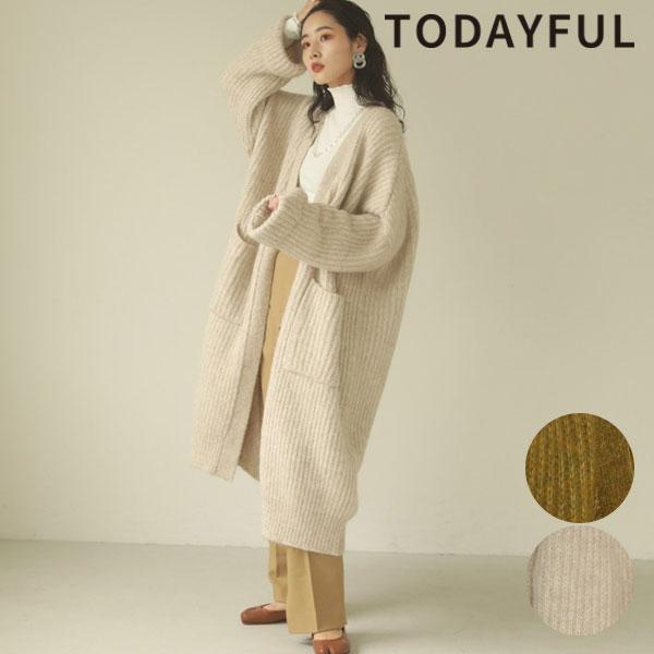 即納 Todayful トゥデイフル 秋冬コレクション Lowgauge Knit Gown ローゲージニットガウン レディース アウター ニット ニットガウン 羽織り ガウン 1532 バッグ ワンピースのダブルハート 通販 Yahoo ショッピング