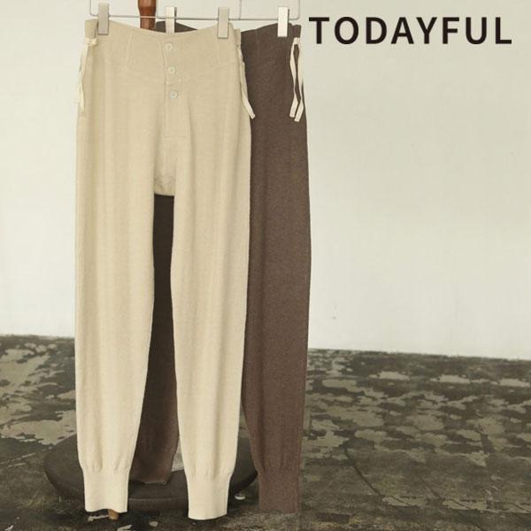 Todayful トゥデイフル 秋冬 1月中旬予約 Vintage Knit Pants ヴィンテージニットパンツ レディース ボトムス ニットパンツ パンツ ヴィンテージ 1719 バッグ ワンピースのダブルハート 通販 Yahoo ショッピング