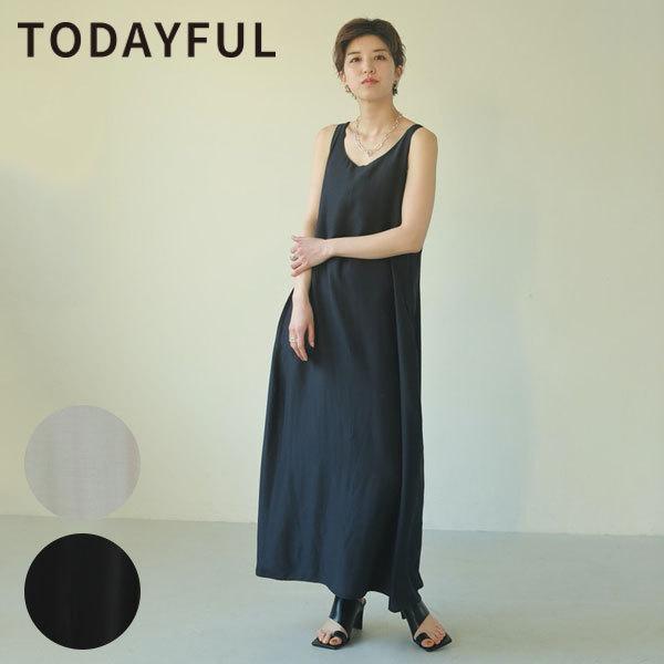 Todayful トゥデイフル 21夏コレ受注会 Silk Balloon Dress シルクバルーンドレス レディース ワンピース ロング丈 ノースリーブ バルーン フレア バッグ ワンピースのダブルハート 通販 Yahoo ショッピング