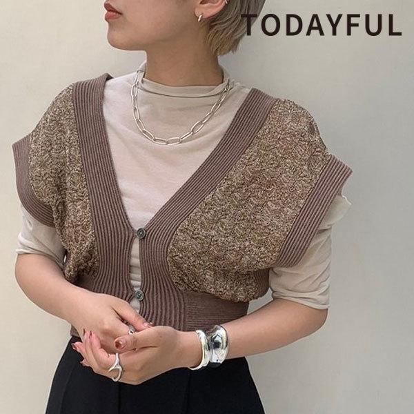 Todayful トゥデイフル 21夏コレ受注会 Lace Knit Bustier レースニットビスチェ レディース トップス ビスチェ ベスト レース 柄 レイヤード バッグ ワンピースのダブルハート 通販 Yahoo ショッピング