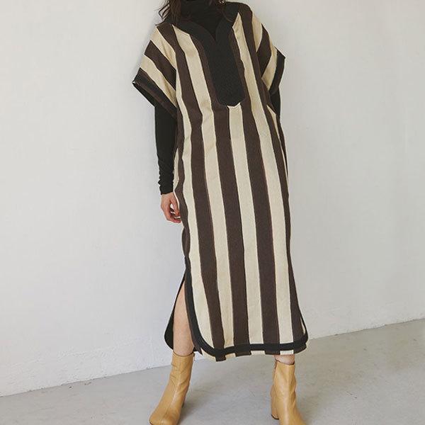 Todayful ワンピース トゥデイフル 21秋冬 8月 9月中旬予約 Stripe Caftan Dress ストライプカフタンドレス レディース ドレス ロングワンピース 半袖 バッグ ワンピースのダブルハート 通販 Yahoo ショッピング