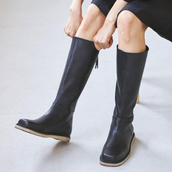 Todayful ブーツ トゥデイフル 21秋冬 9月 10月中旬予約 Backzip Long Boots バックジップ ロング ブーツ レディース ロング丈 黒 ジップブーツ 無地 Select Shop Double Heart 通販 Yahoo ショッピング