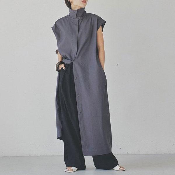 SALE TODAYFUL 2023spring.summer トゥデイフル 2waycollar Long Vest 2wayカラーロングベスト  アウター ノースリーブ ロング丈 2WAY 12310108