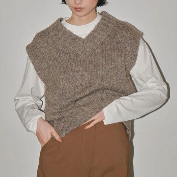 TODAYFUL トゥデイフル 2023prefall Mottle Yarn Knit Vest TODAYFUL トゥデイフル 2023prefall Mottle Yarn Knit Vest