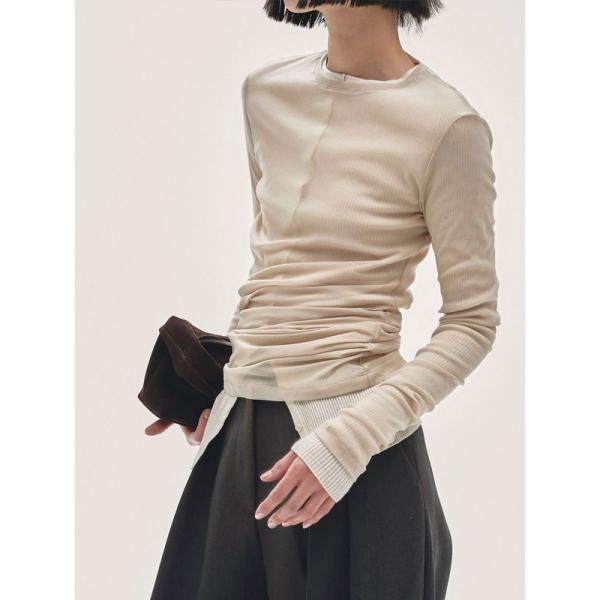 未使用 2025 TODAYFUL Asymmetry Mesh Tops 黒 TODAYFUL PRE SALE 20%OFF トゥデイフル 2025prefall トップス