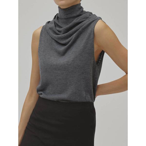 SALE40%OFF トゥデイフル TODAYFUL 2026Prefall トップス Highneck Drape Tanktop ハイネックドレープタンクトップ ミドル丈  26秋冬 12610536