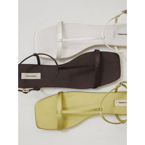 TODAYFUL トゥデイフル 2026springsummer 靴 Satin Strap Sandals