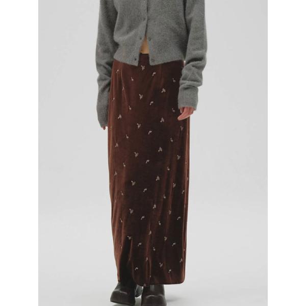 美品TODAYFULペンシルベロアスカート36 anukeトゥデイフル TODAYFUL トゥデイフル 2026Winter ボトムス Petit Flower Velour