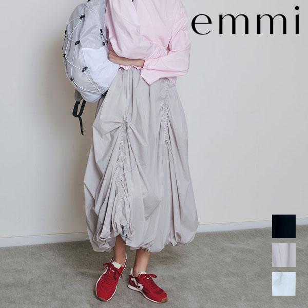 emmi 新作10%OFF エミ ボトムス ドロストバルーンスカート/撥水 長袖