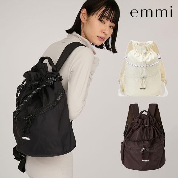 emmi エミ バッグ 25秋冬 eco 撥水 emmiロゴマルチバックパック