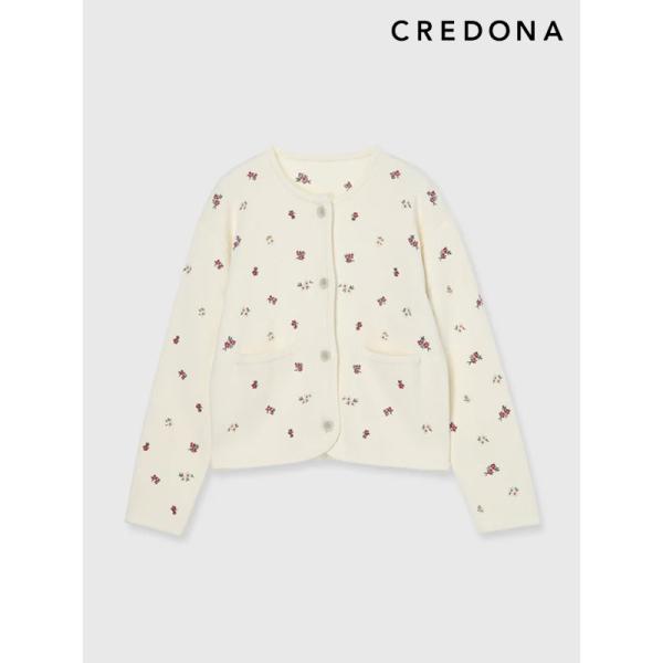 CREDONA（クレドナ） トップス FLOWER EMBROIDERY CD フラワーエン