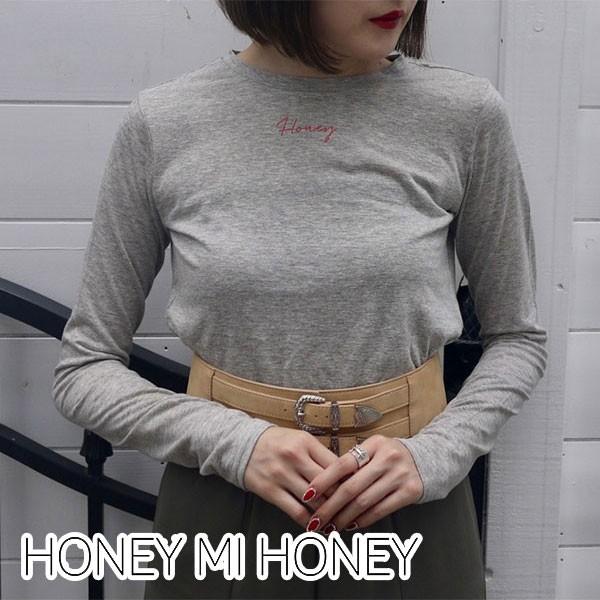 ハニーミーハニー Honey Mi Honey Honey Logo Longt Shirt ハニーロゴロングtシャツ トップス ロンt レディース ロゴ ショート丈 18a Vg 05 セール 18a Vg 05 バッグ ワンピースのダブルハート 通販 Yahoo ショッピング