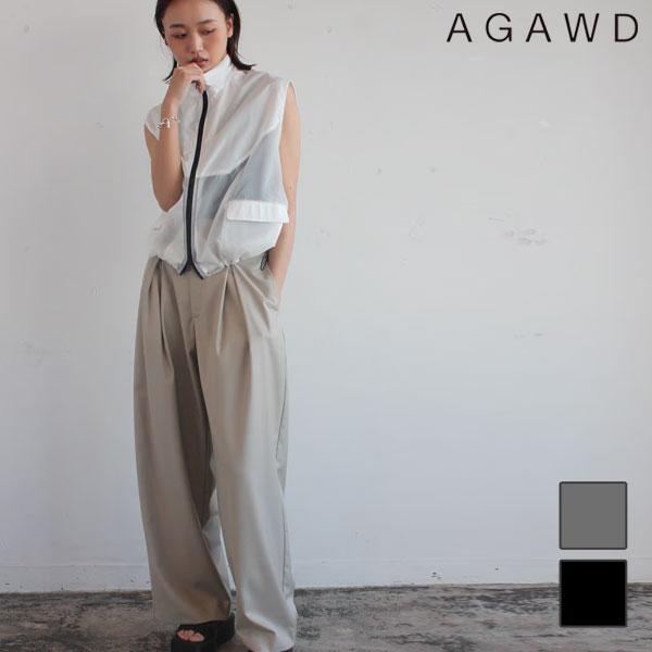 AGAWD Tuck Trousers Pants タックトラウザーパンツ AGAWD スラックス パンツ 「 / アガウド 」Tuck Trousers Pants