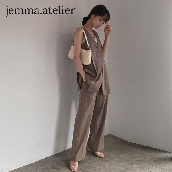 Sale ジェマアトリエ Jemma Atelier 21春夏 Jemma Atelier Hirona Marubayashi ベストセットアップ レディース セットアップ ベスト ワイドパンツ 2way 211 13 6 バッグ ワンピースのダブルハート 通販 Yahoo ショッピング