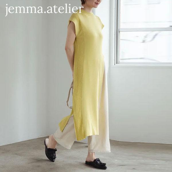 Sale ジェマアトリエ Jemma Atelier 21春夏 サイドスリットニットワンピ レディース ワンピース ロング スリット ニット レイヤード ドッキング 重ね着 211 15 4 Select Shop Double Heart 通販 Yahoo ショッピング