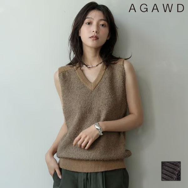 AGAWD SALE50%OFF アガウド トップス 25春夏 Tapeyarn Knit Vest