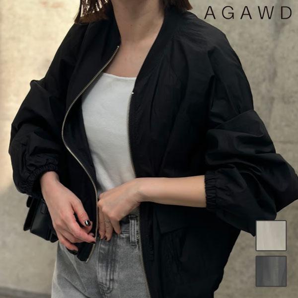 AGAWD アガウド ナイロンブルゾン ブラック AGAWD アガウド ナイロンブルゾン ブラック