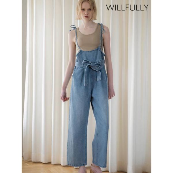 WILLFULLY（ウィルフリー） SALE10%OFF オールインワン denim tapered