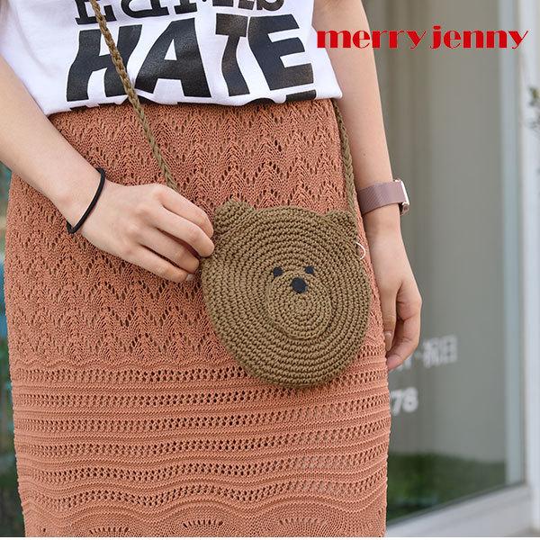 Sale メリージェニー Merry Jenny 通販 Knit Bear Pochette レディース 鞄 バック かばん ショルダー 肩掛け 春 おでかけ 子供 ベアー 熊 ミニショルダー バッグ ワンピースのダブルハート 通販 Yahoo ショッピング