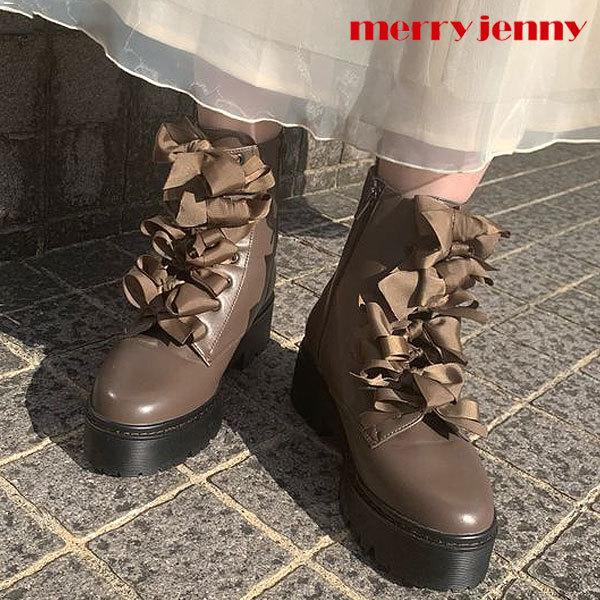 Sale メリージェニー Merry Jenny 通販 りぼんりぼんラバーソールブーツ レディース シューズ 靴 ブーツ ショートブーツ 厚底 厚底ブーツ リボン バッグ ワンピースのダブルハート 通販 Yahoo ショッピング