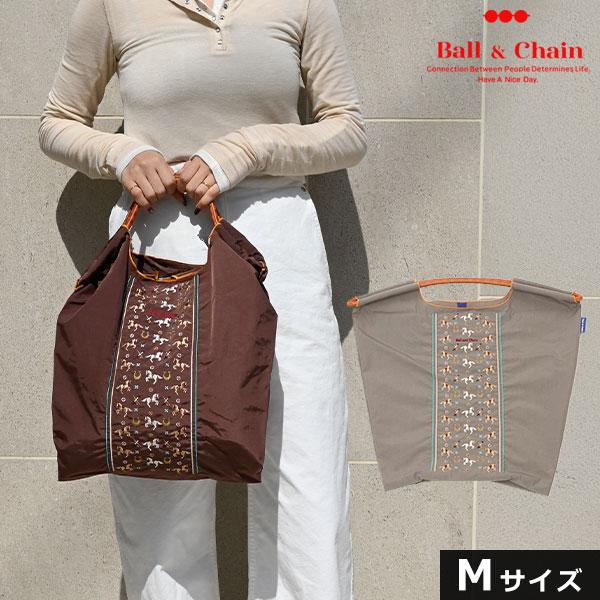 正規品 ボールアンドチェーン エコバッグ 刺繍 M カジュアル 大容量 Ball＆Chain（ボールアンドチェーン） トートバッグ 累計78,000点突破