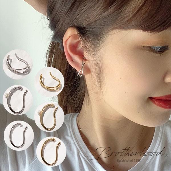 Brotherhood ブラザーフッド 春夏 シンプルフープ片耳イヤーカフ イヤーカフ イヤリング アクセサリー 片耳 大ぶり パール プレゼント 右耳用 左耳用 バッグ ワンピースのダブルハート 通販 Yahoo ショッピング
