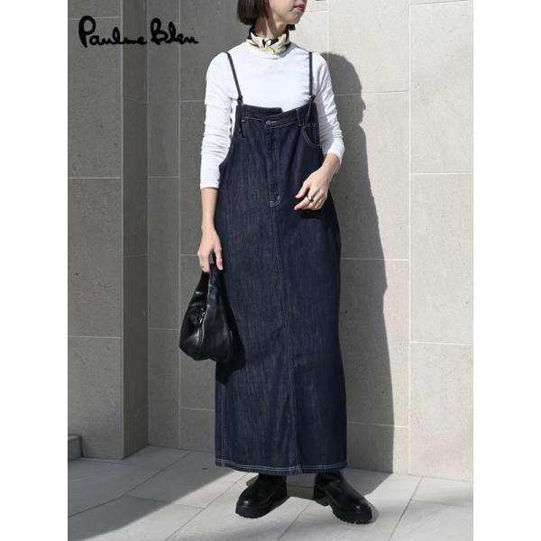 PaulineBleu ポリーヌブロー フロントアシンメトリーデニム